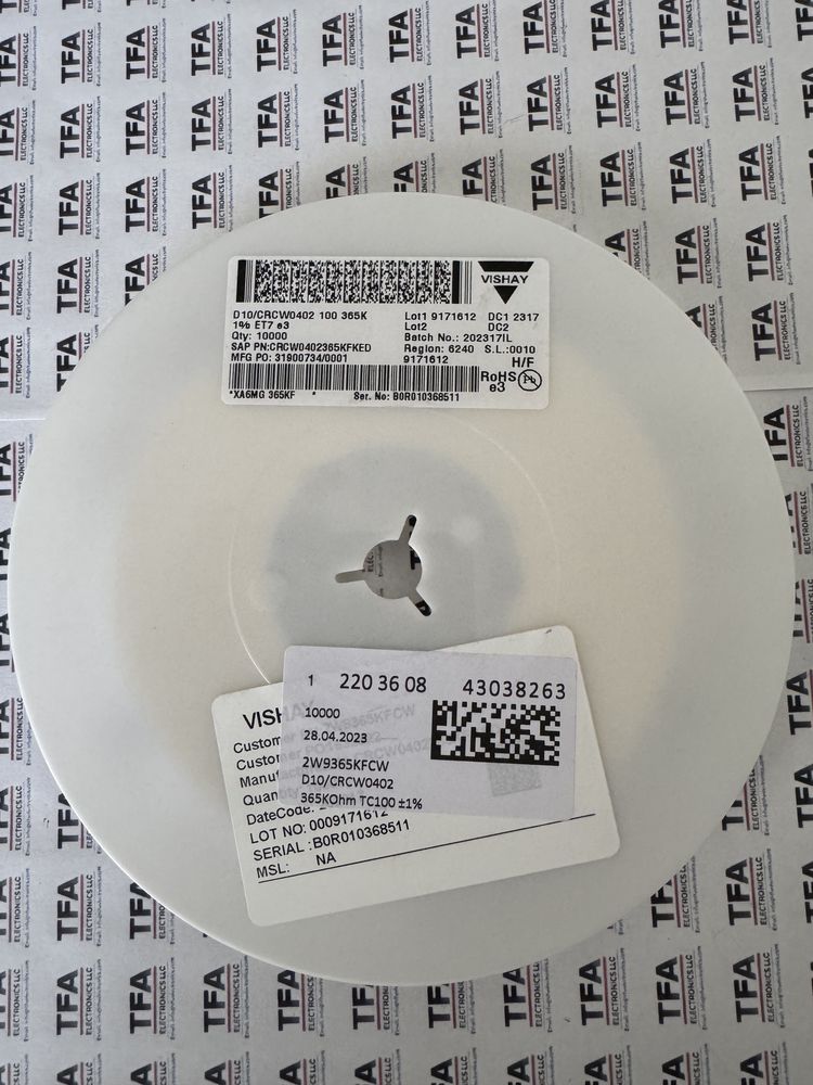 CRCW0402365KFKED product photo 1