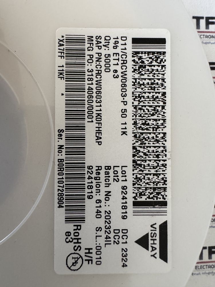 CRCW060311K0FHEAP product photo 2