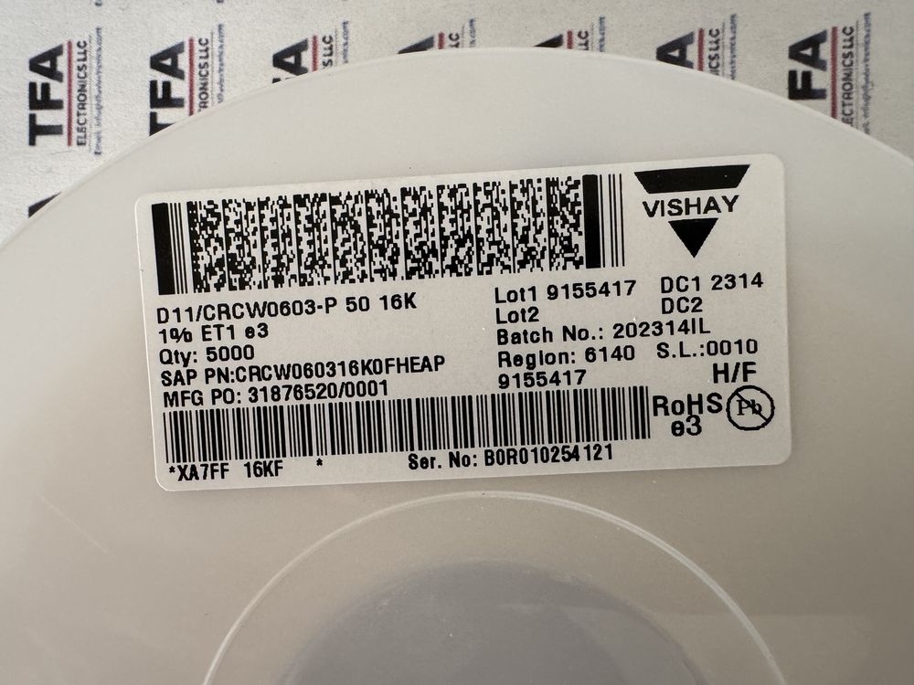 CRCW060316K0FHEAP product photo 2