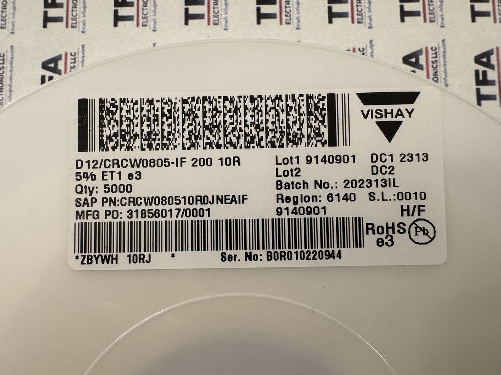 CRCW080510R0JNEAIF product photo 4