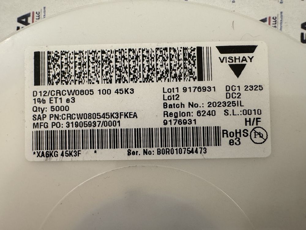 CRCW080545K3FKEA product photo 2