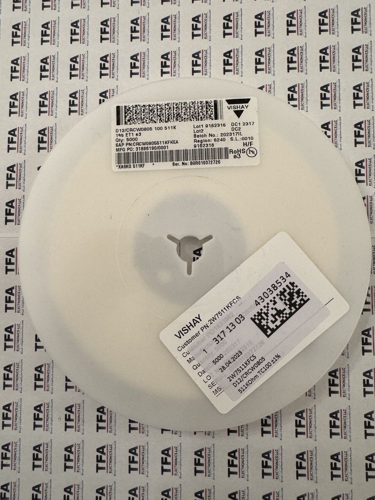 CRCW0805511KFKEA product photo 1
