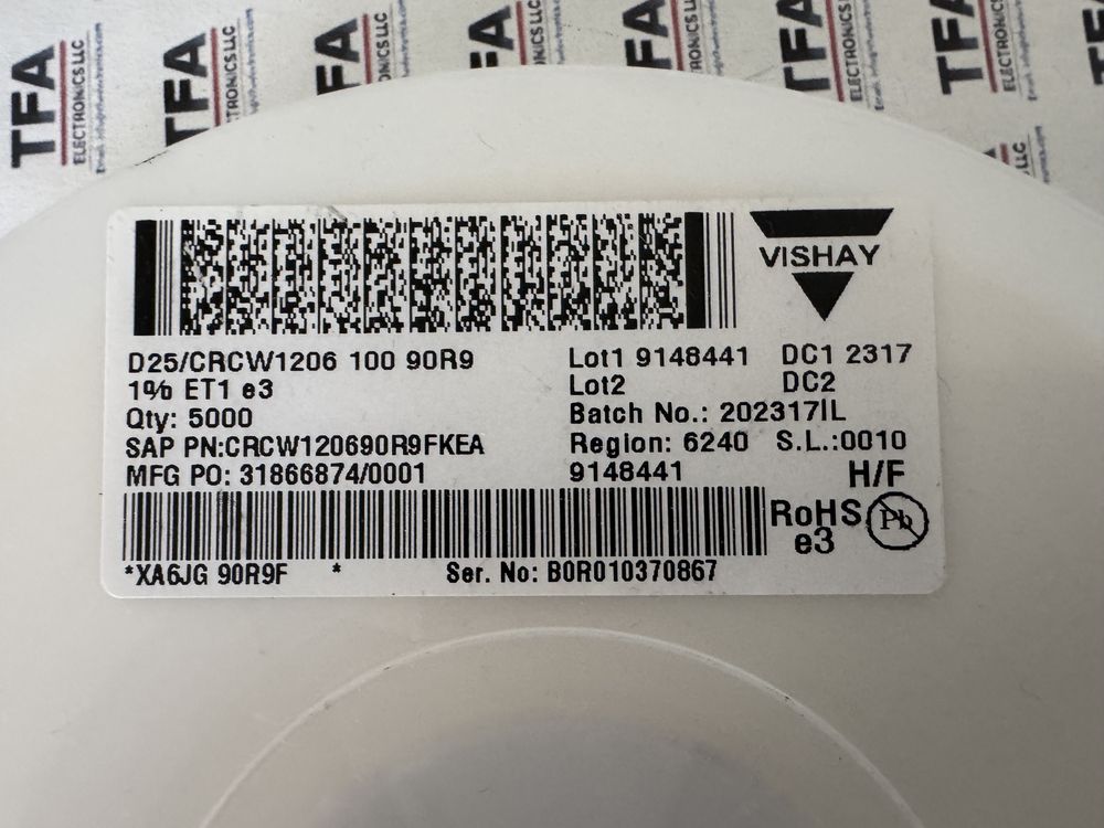 CRCW120690R9FKEA product photo 2