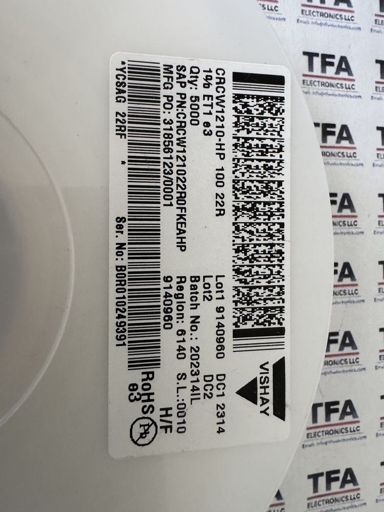 CRCW121022R0FKEAHP product photo 2