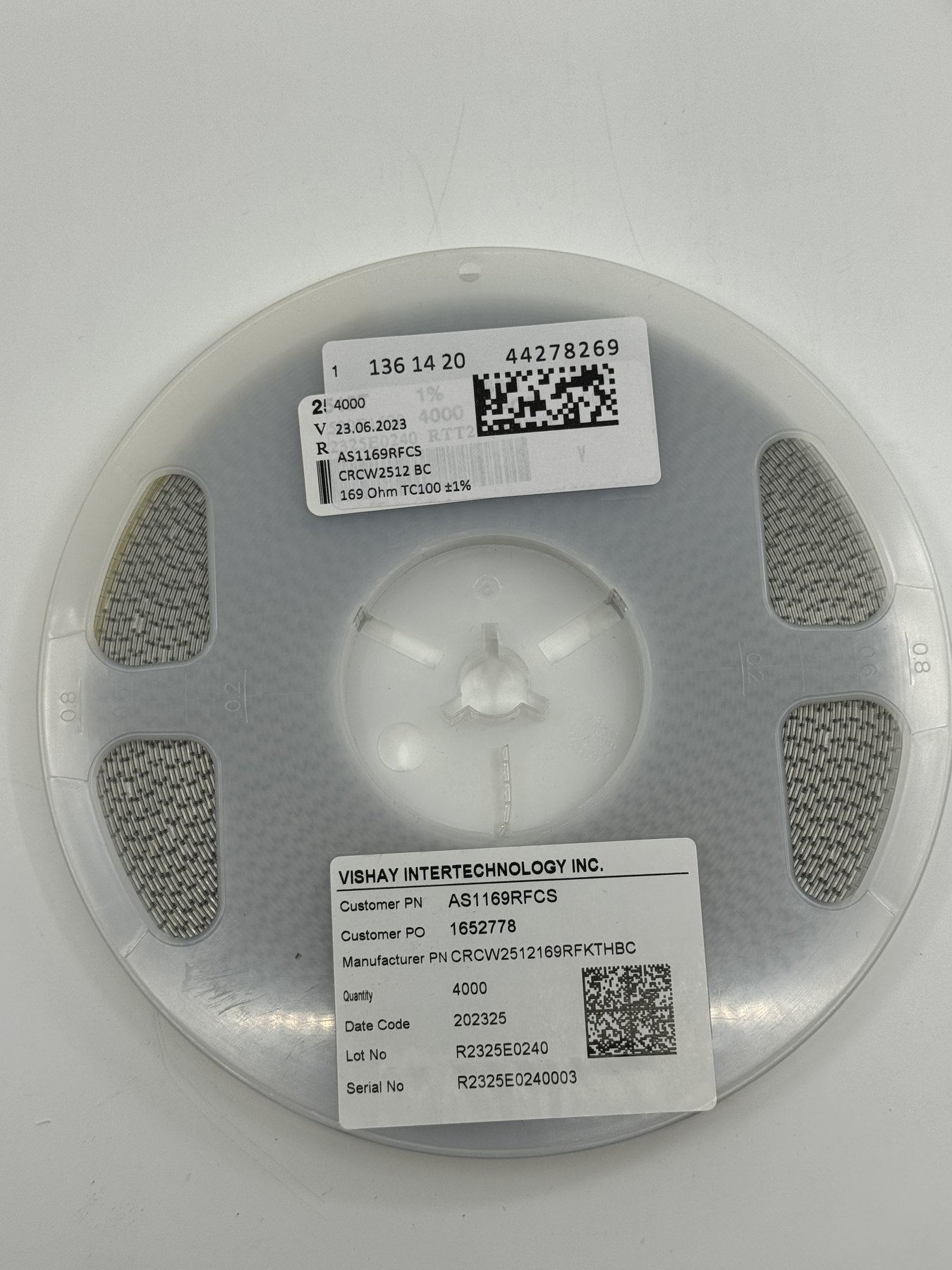 CRCW2512169RFKTHBC product photo 1