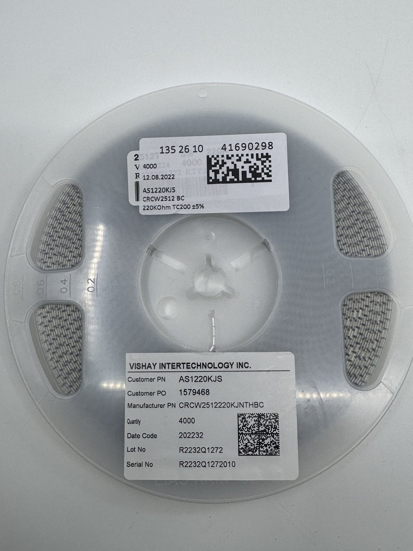 CRCW2512220KJNTHBC product photo 1