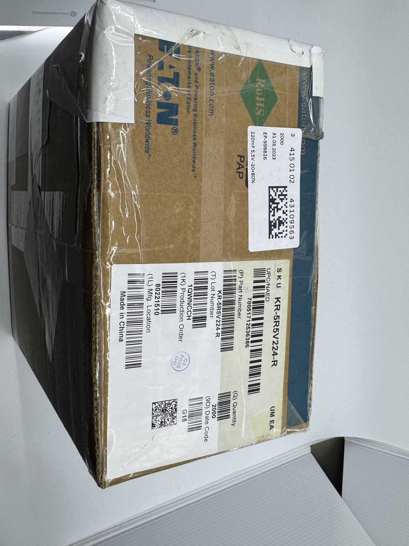 KR-5R5V224-R 0.22F-5.5V product photo 1