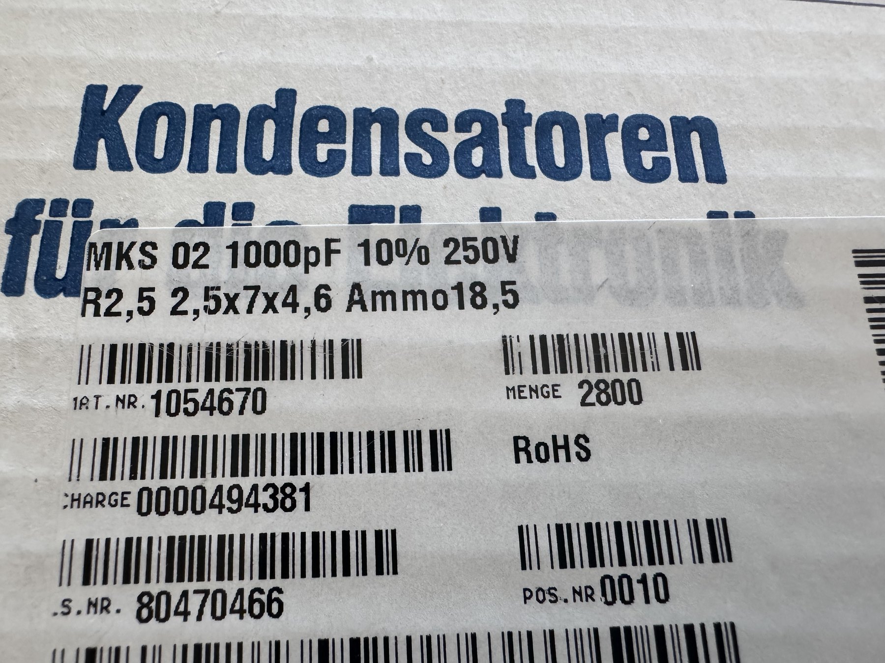 MKS02 0.22µF 63V ±10% 3x7.5x7.2 product photo 12