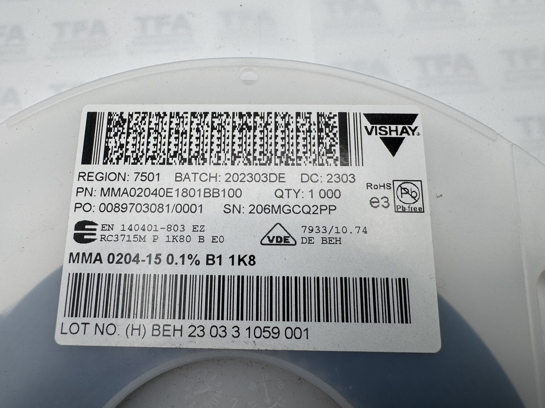MMA02040E1801BB100 product photo 2
