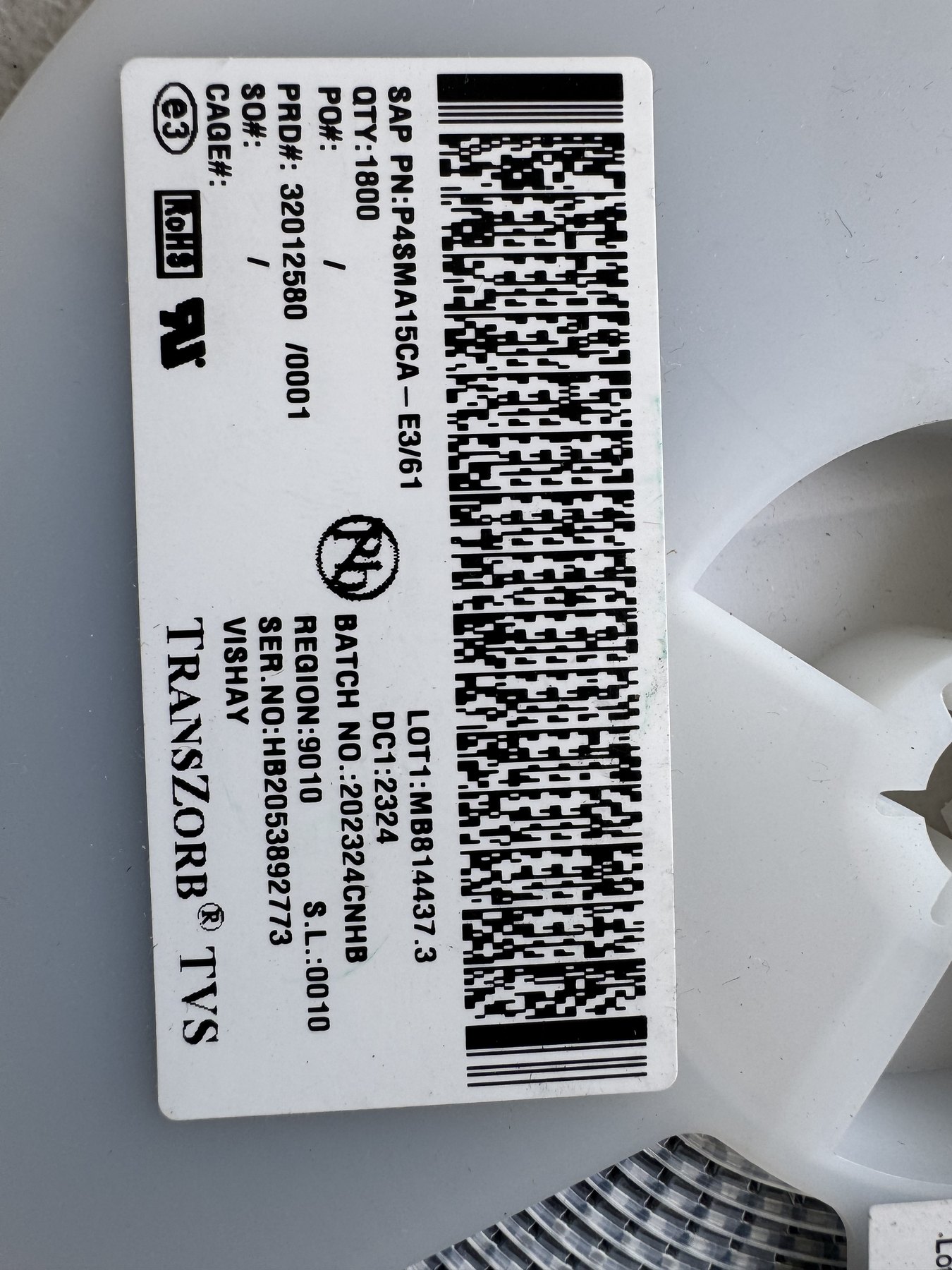 P4SMA15CA-E3/61 product photo 2