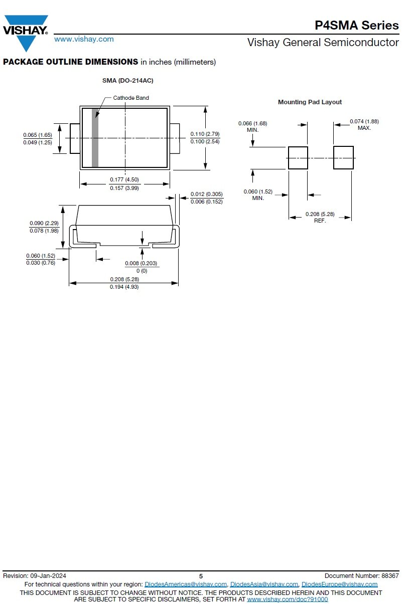 P4SMA15CA-E3/61 product photo 10
