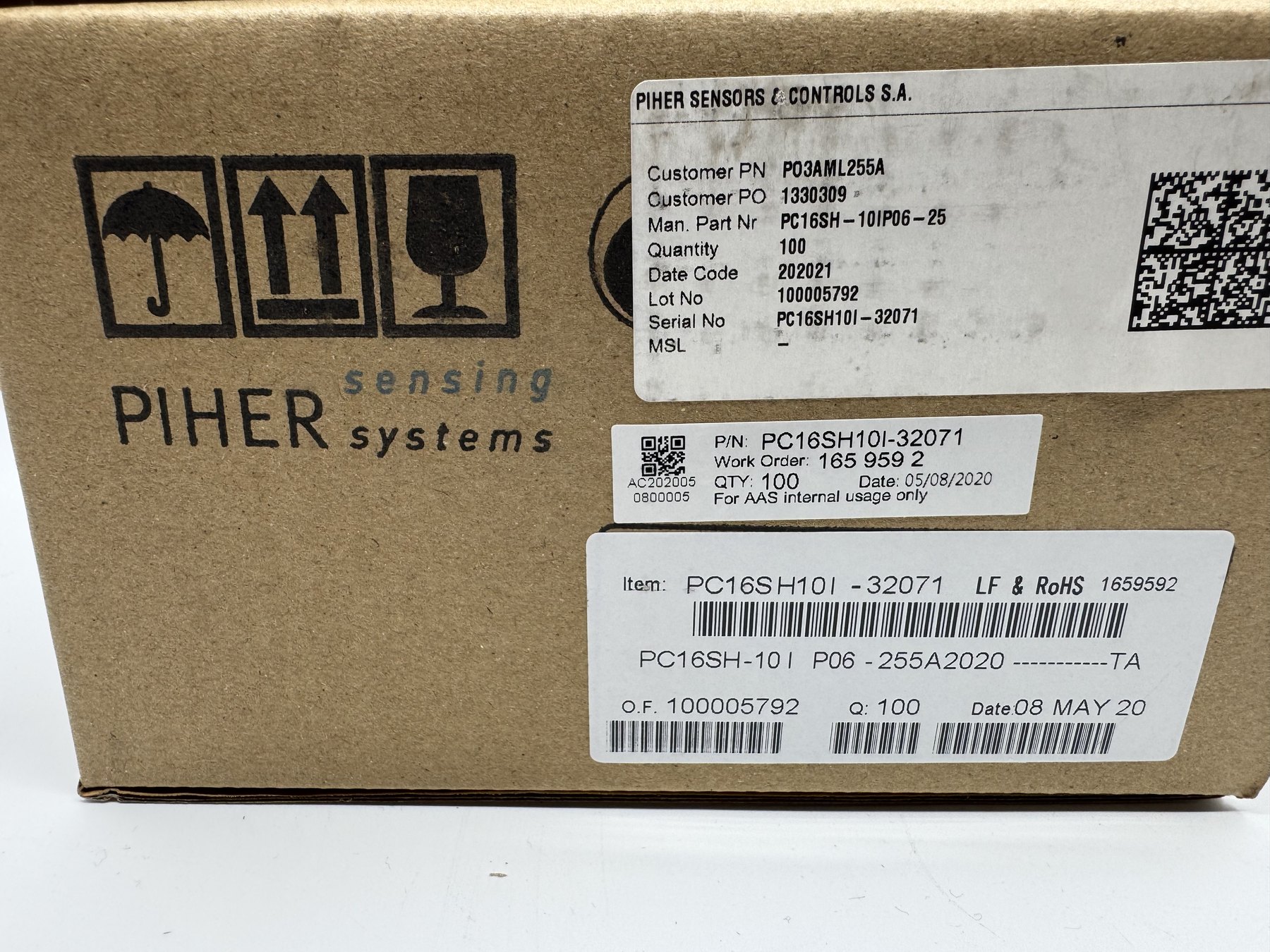 PC16SH10IP06-255A2020 product photo 1