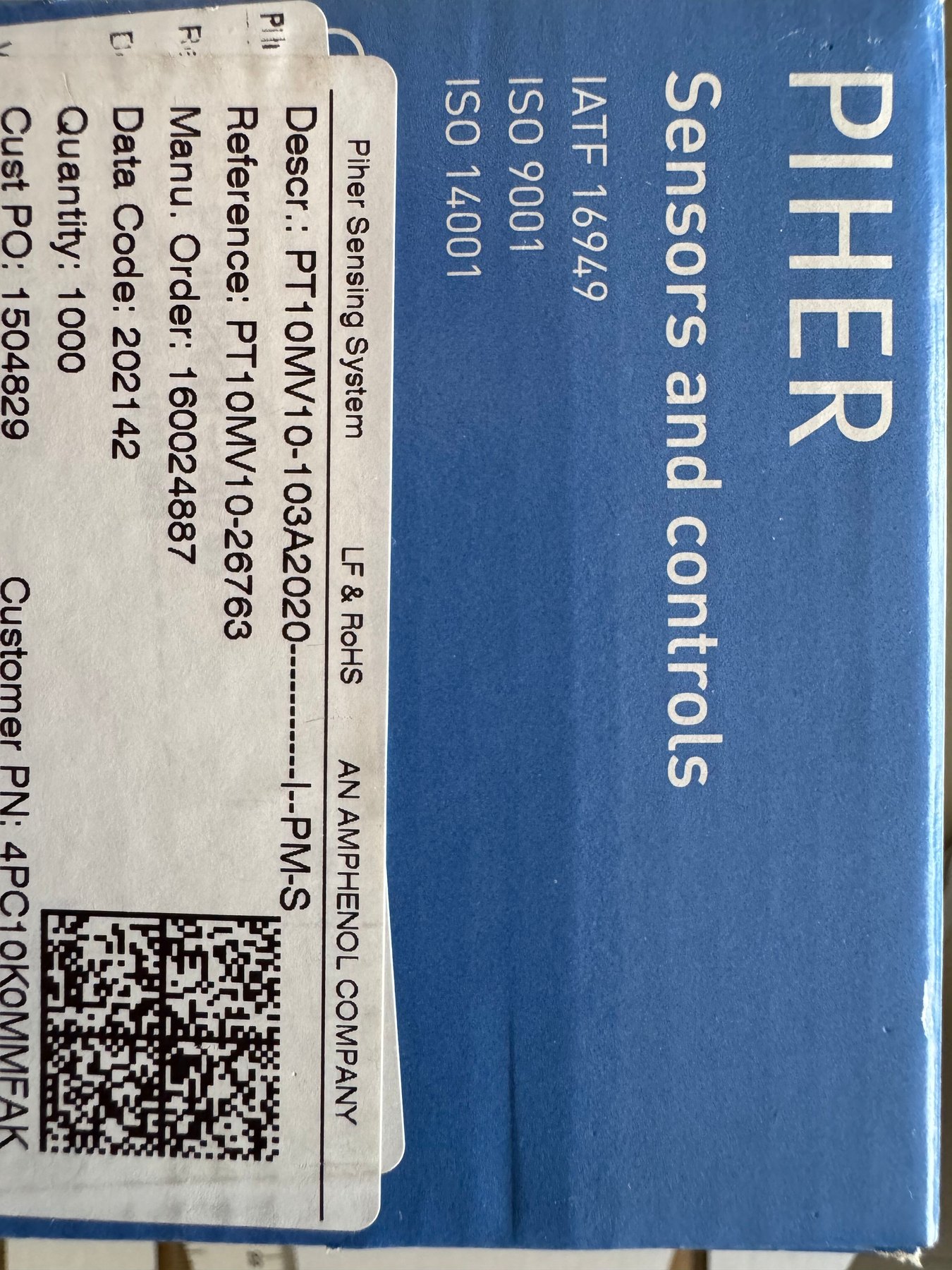 PT10MV10-103A2020 product photo 1