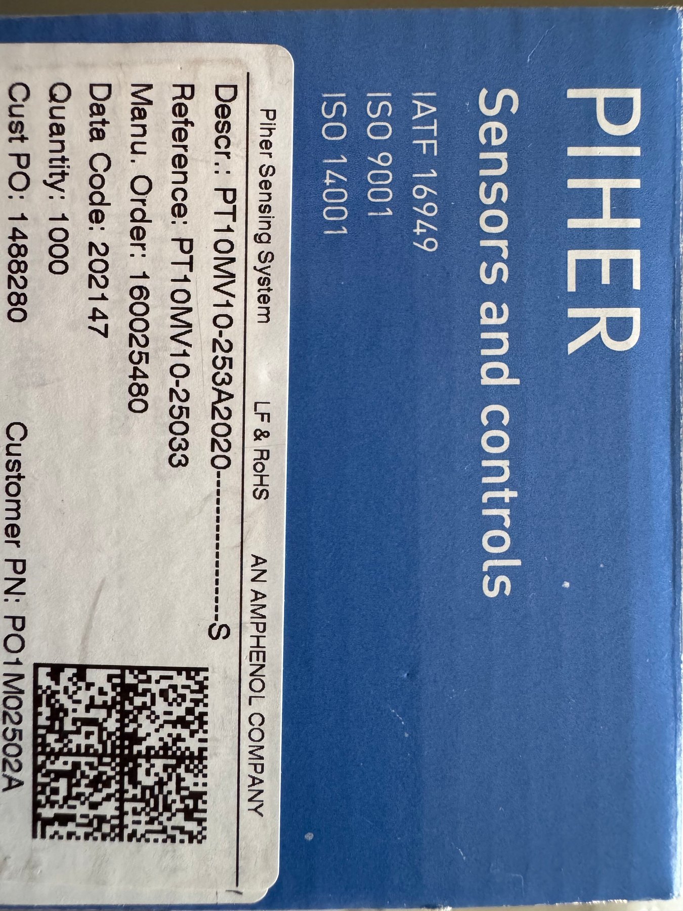 PT10MV10-253A2020 product photo 1