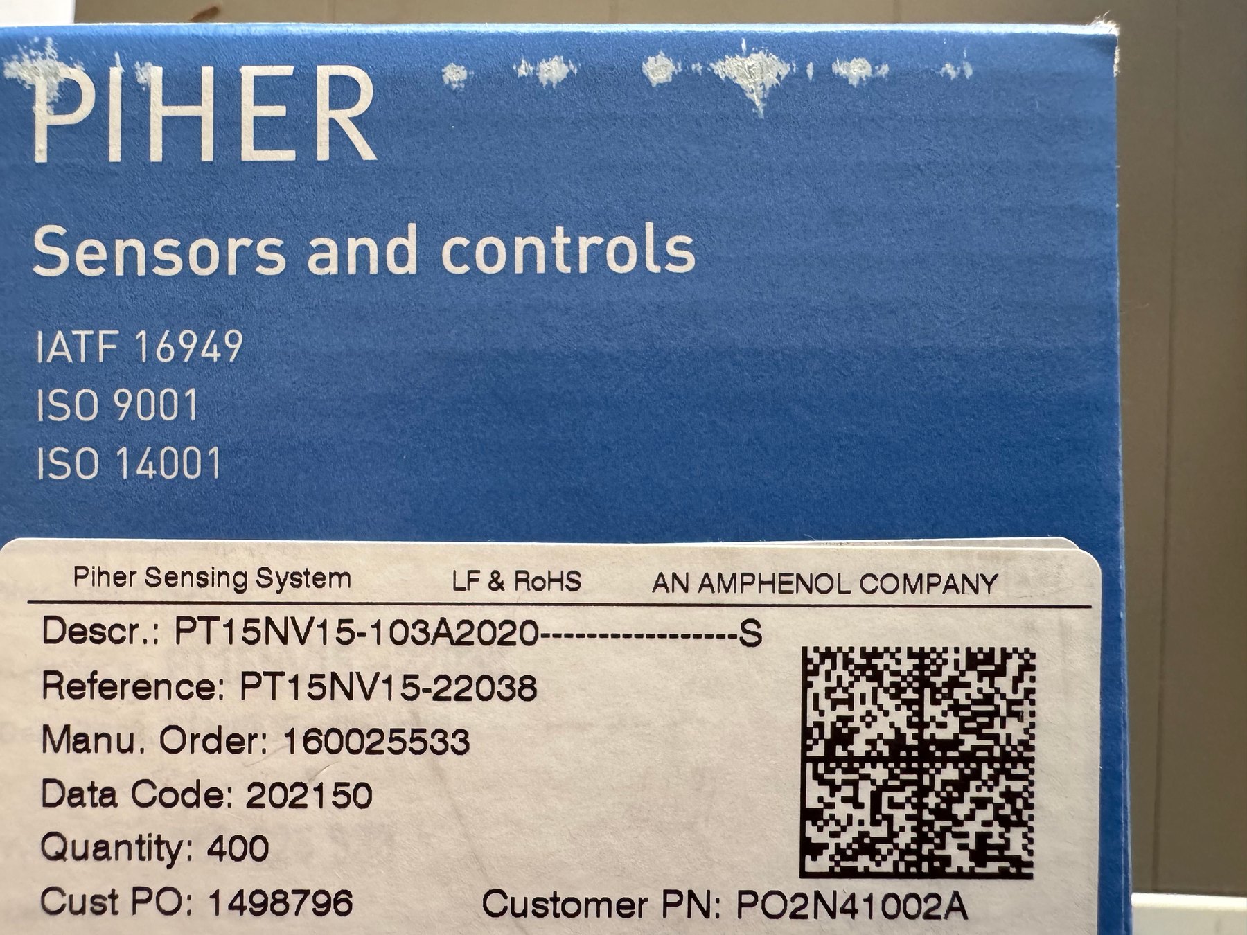 PT15NV15-103A2020 product photo 1