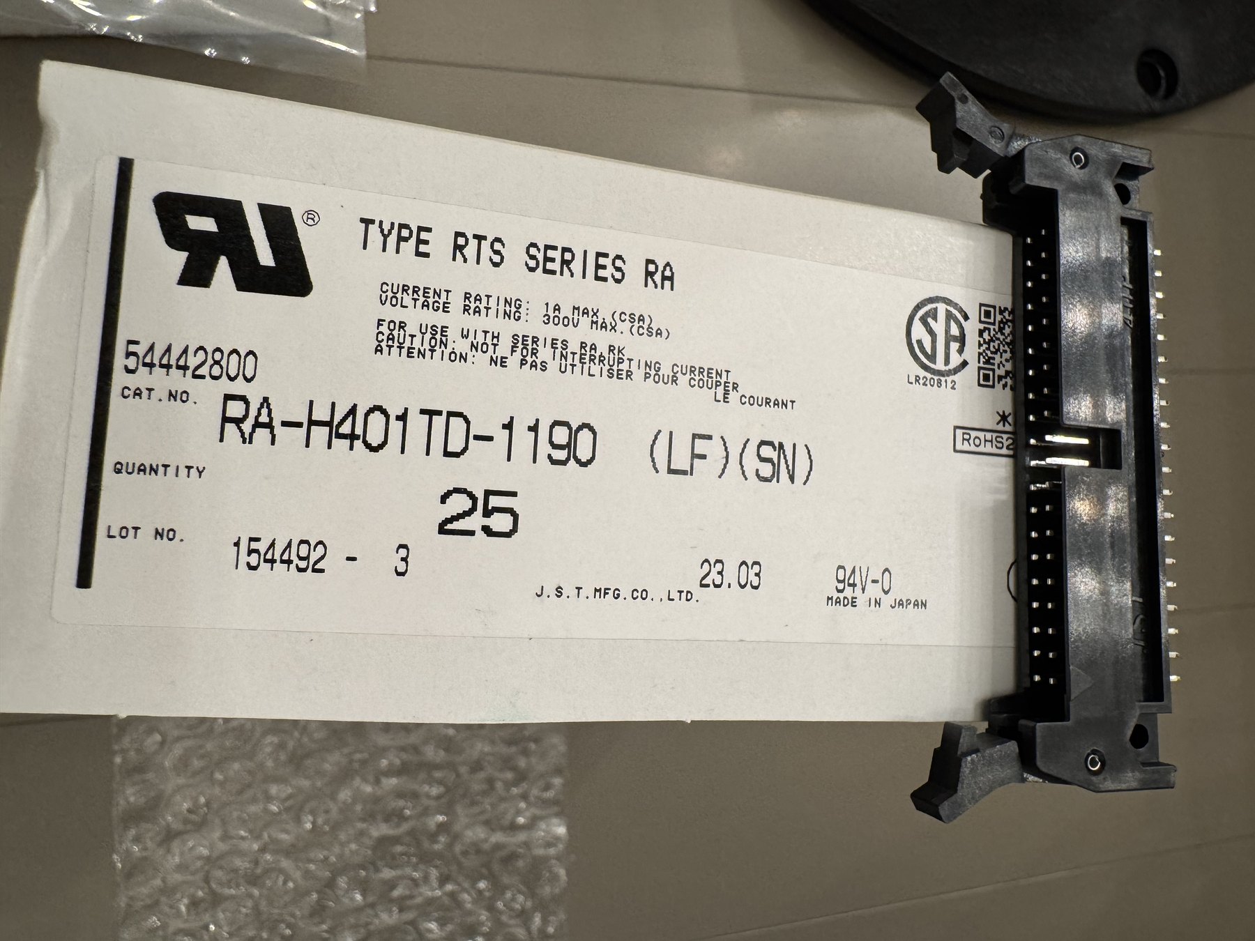 RA-H401TD-1190(LF) product photo 2