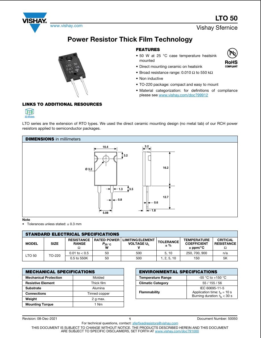 RESISTOR ALUMINUM HOUSE AND POWER MIX product photo 1164