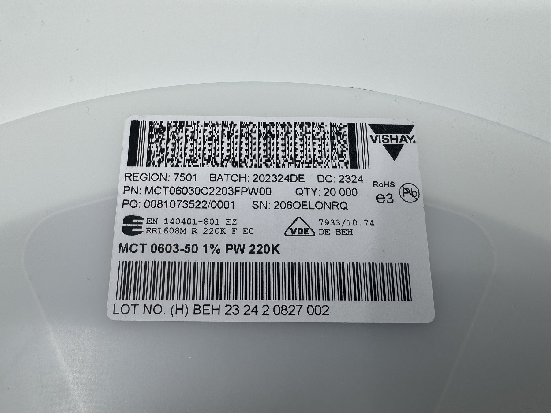 RESISTOR ALUMINUM HOUSE AND POWER MIX product photo 1208