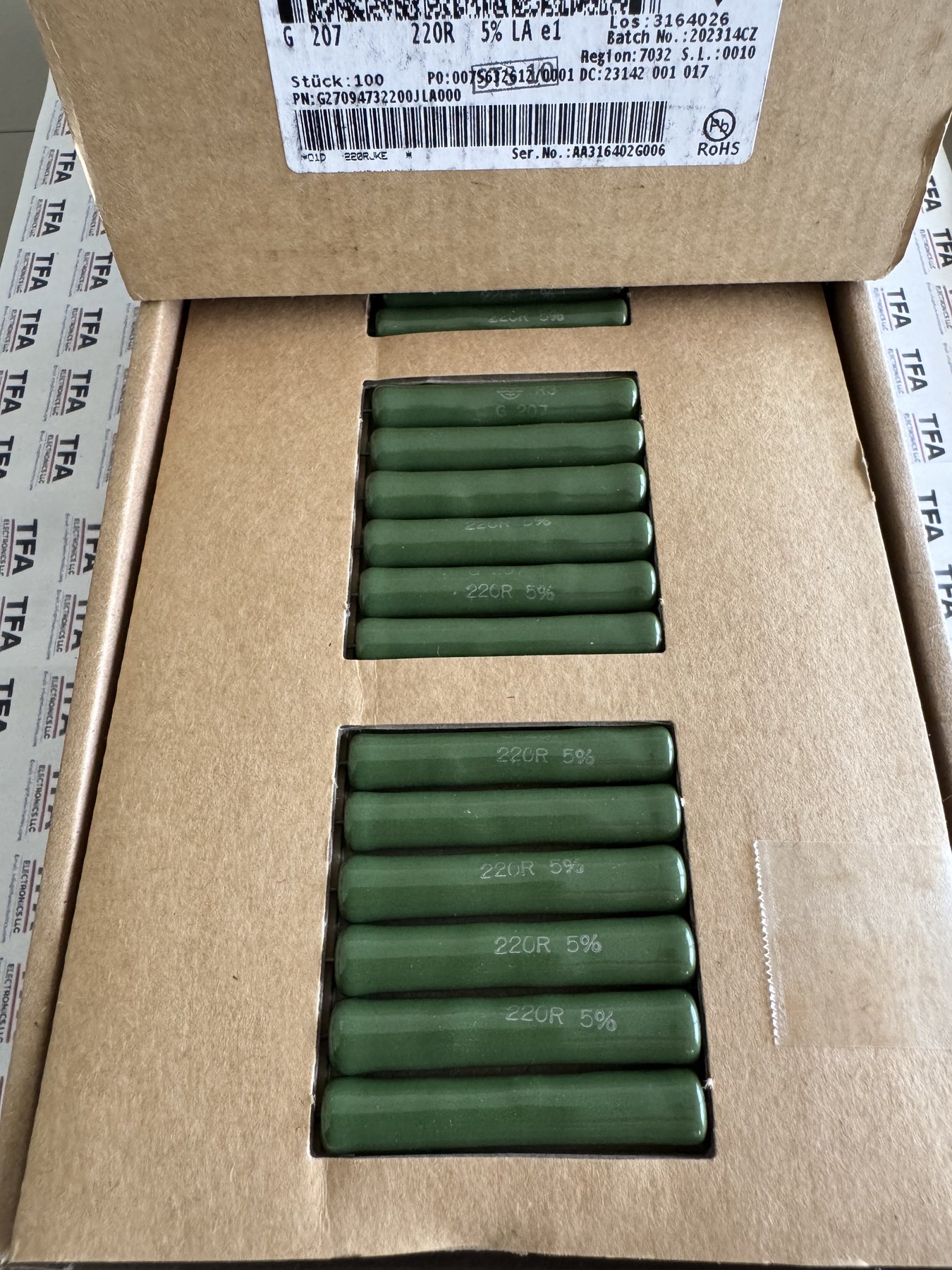 RESISTOR ALUMINUM HOUSE AND POWER MIX product photo 226