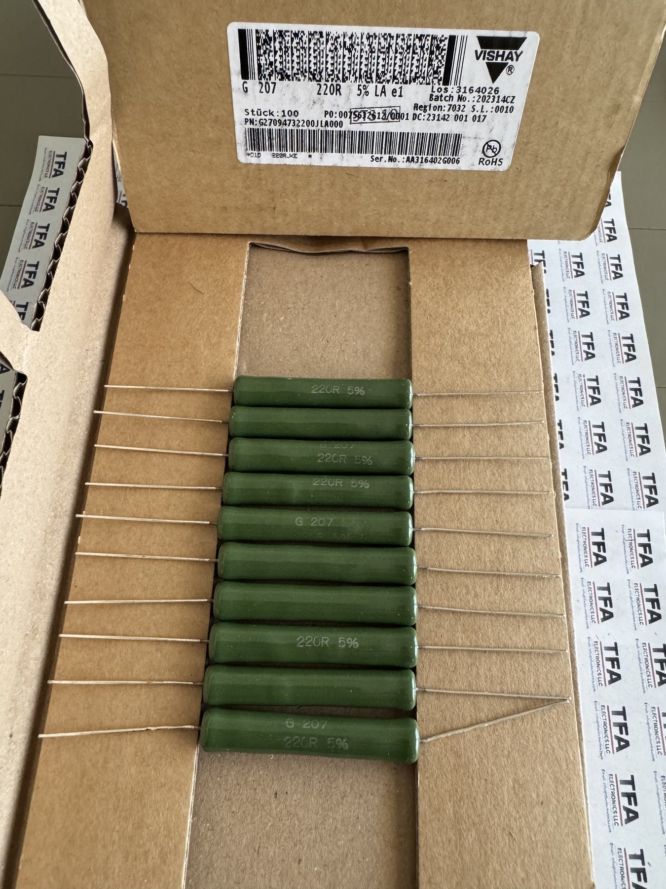 RESISTOR ALUMINUM HOUSE AND POWER MIX product photo 235