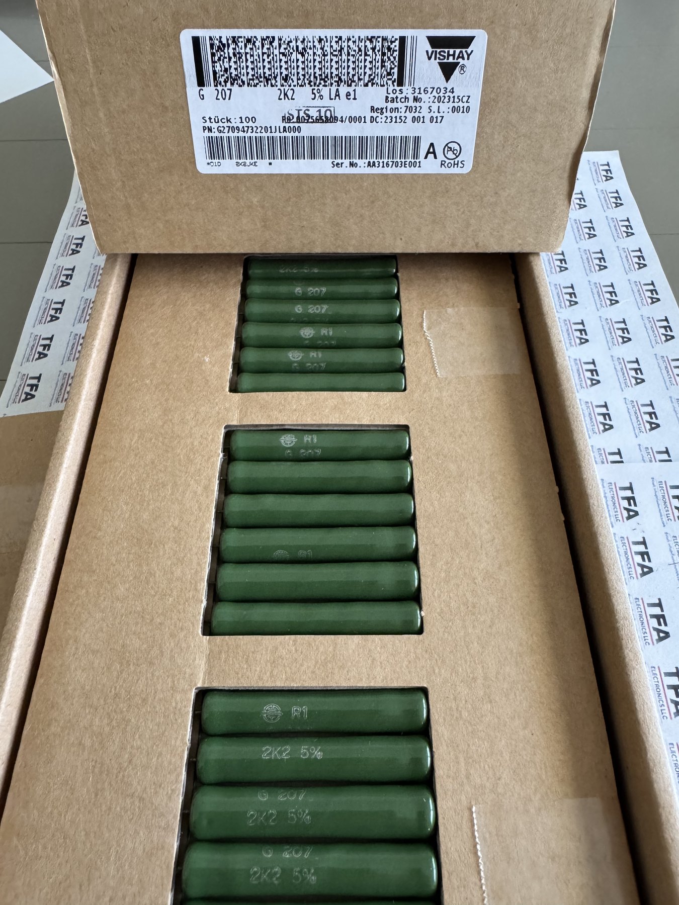 RESISTOR ALUMINUM HOUSE AND POWER MIX product photo 248