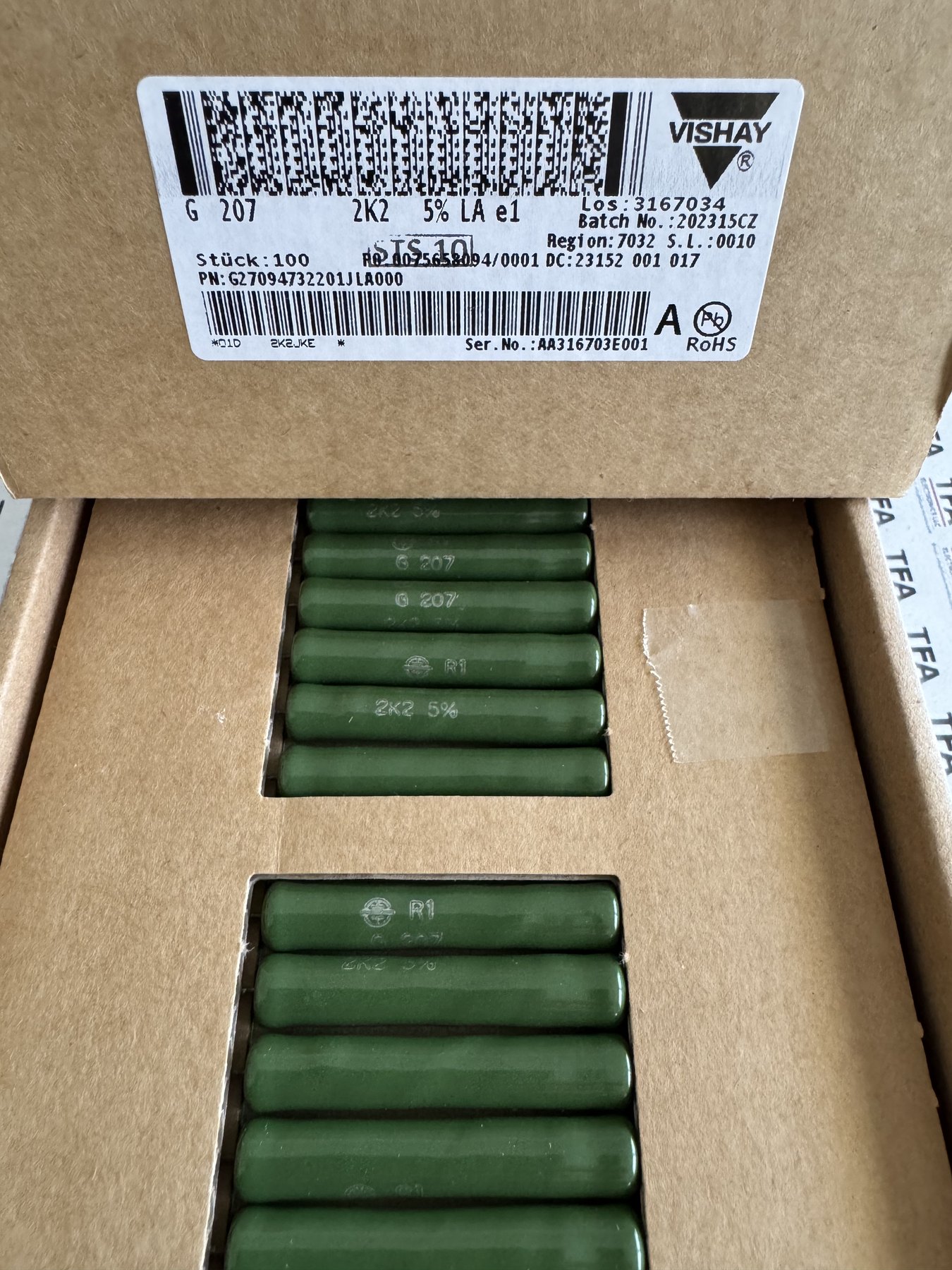 RESISTOR ALUMINUM HOUSE AND POWER MIX product photo 252