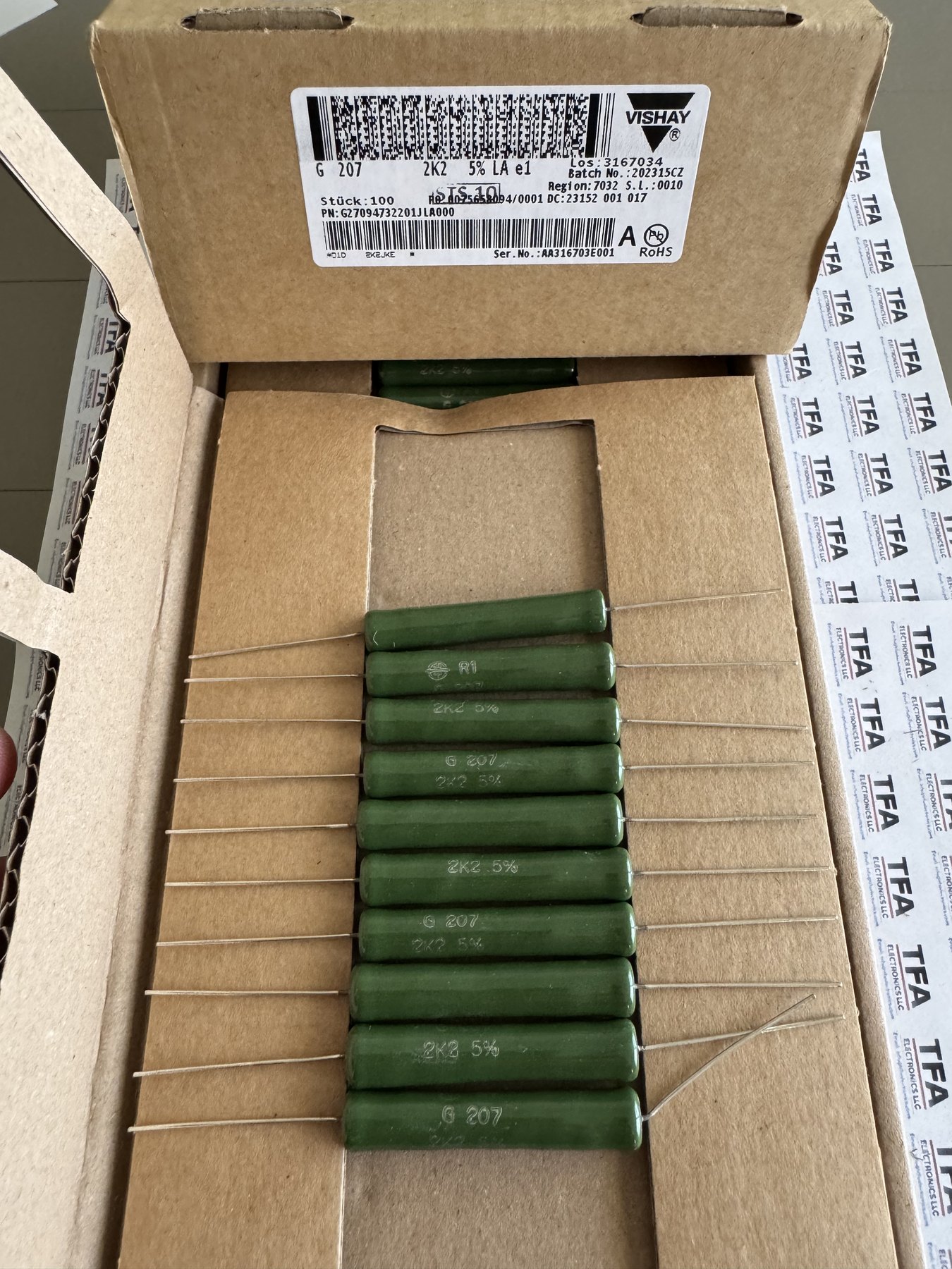 RESISTOR ALUMINUM HOUSE AND POWER MIX product photo 255
