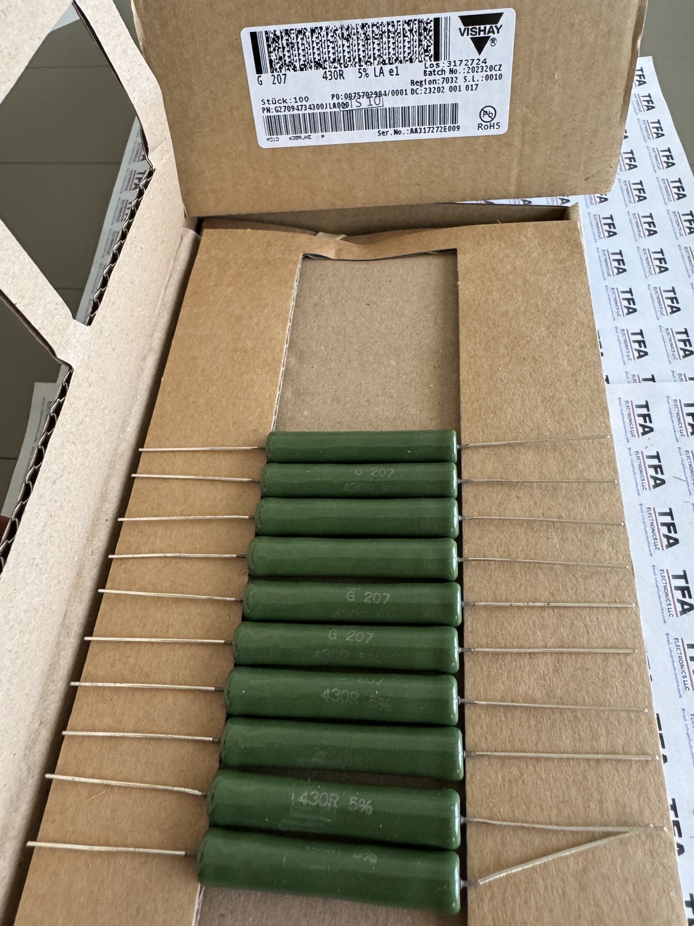 RESISTOR ALUMINUM HOUSE AND POWER MIX product photo 272