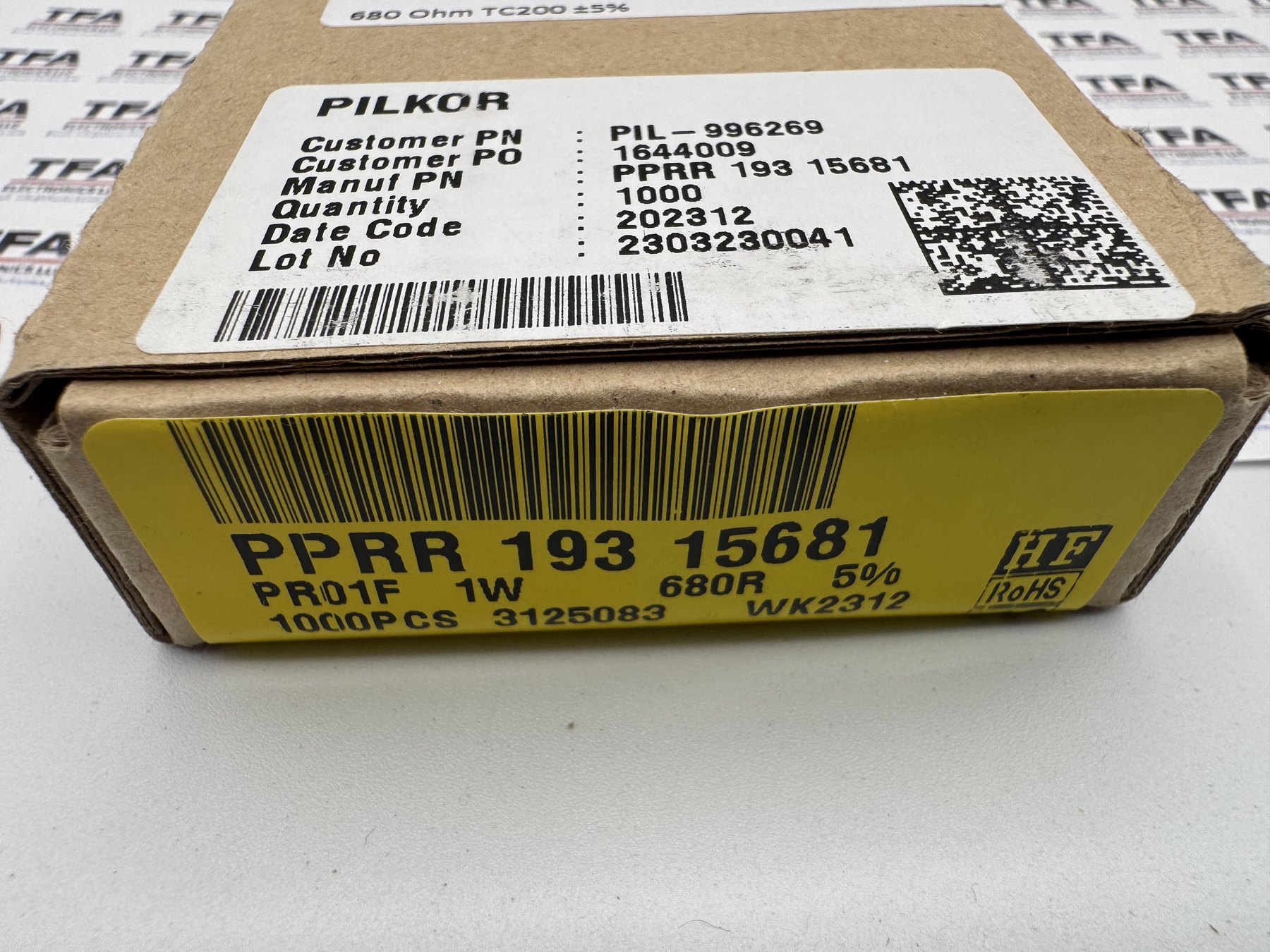 RESISTOR ALUMINUM HOUSE AND POWER MIX product photo 428