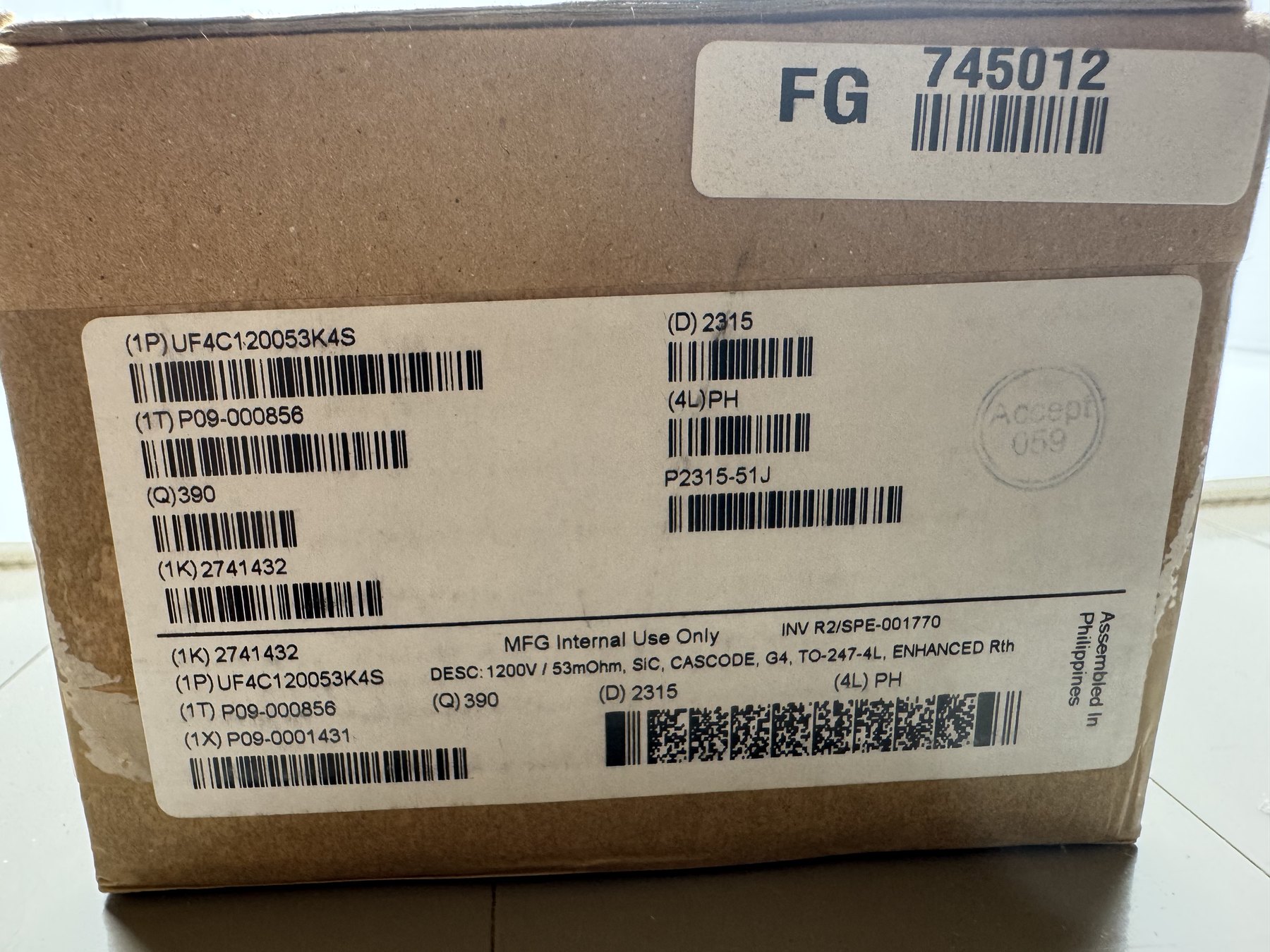UF4C120053K4S product photo 1
