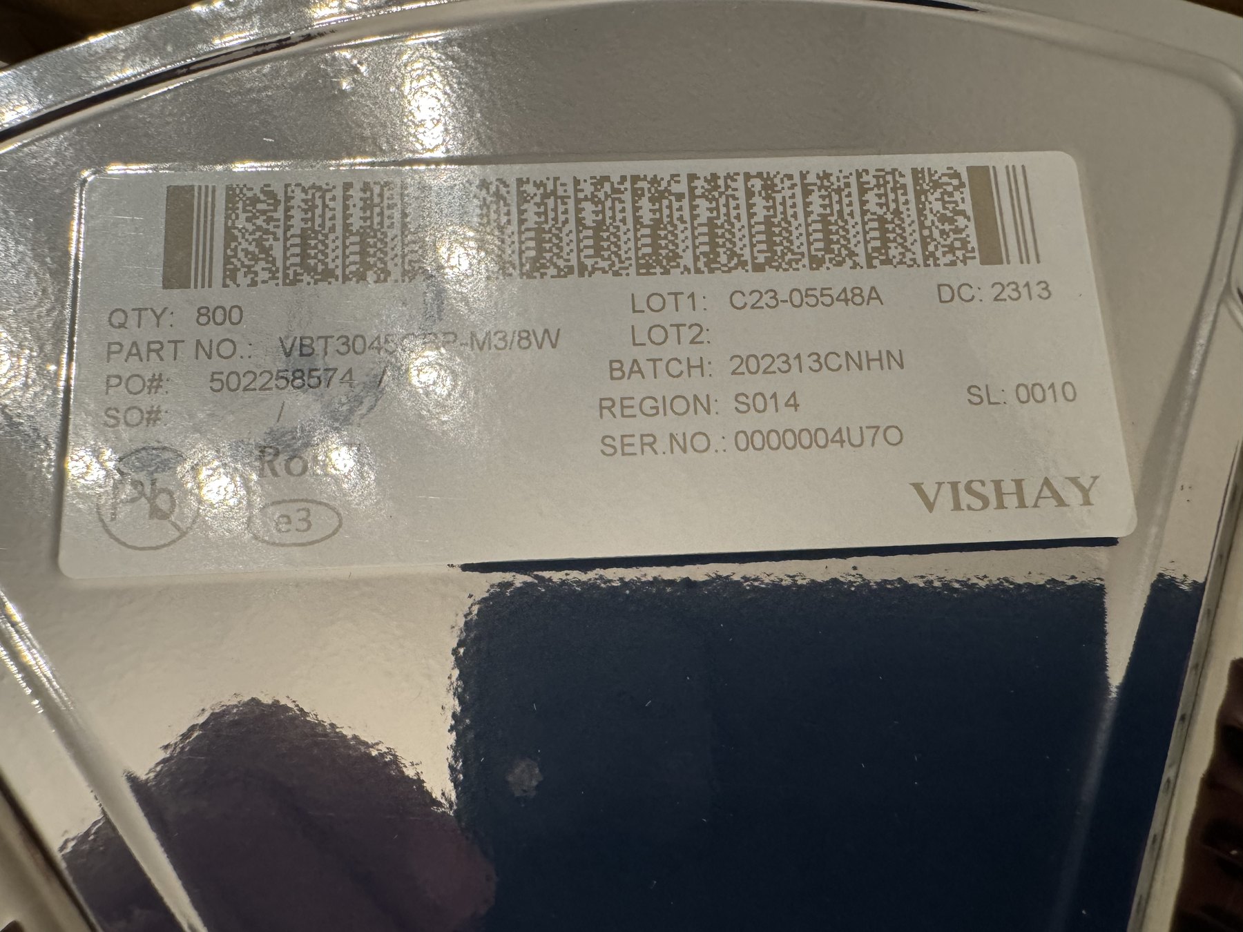 VBT3045CBP-M3/8W product photo 3