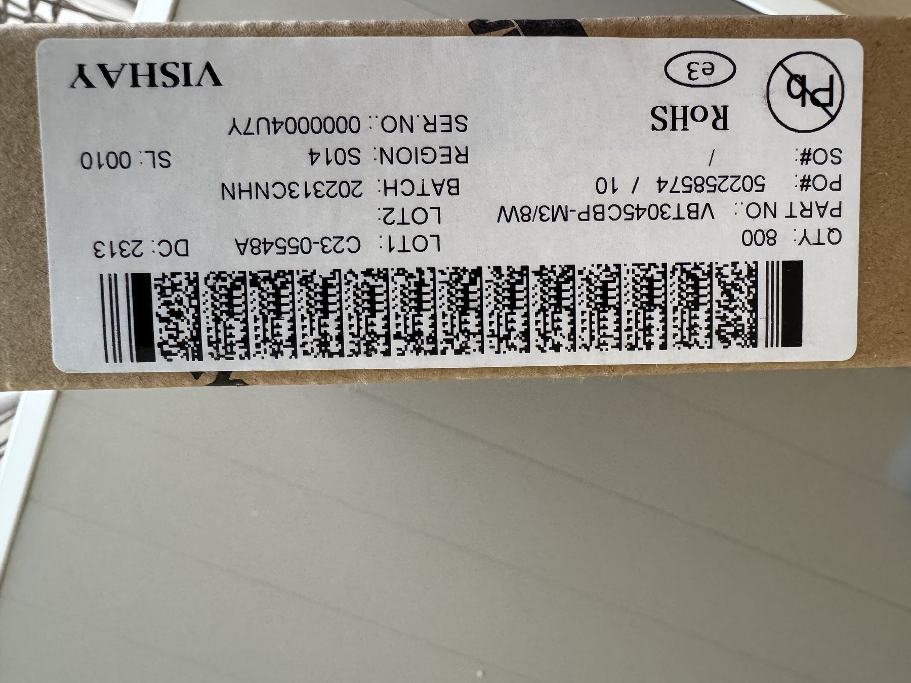 VBT3045CBP-M3/8W product photo 5