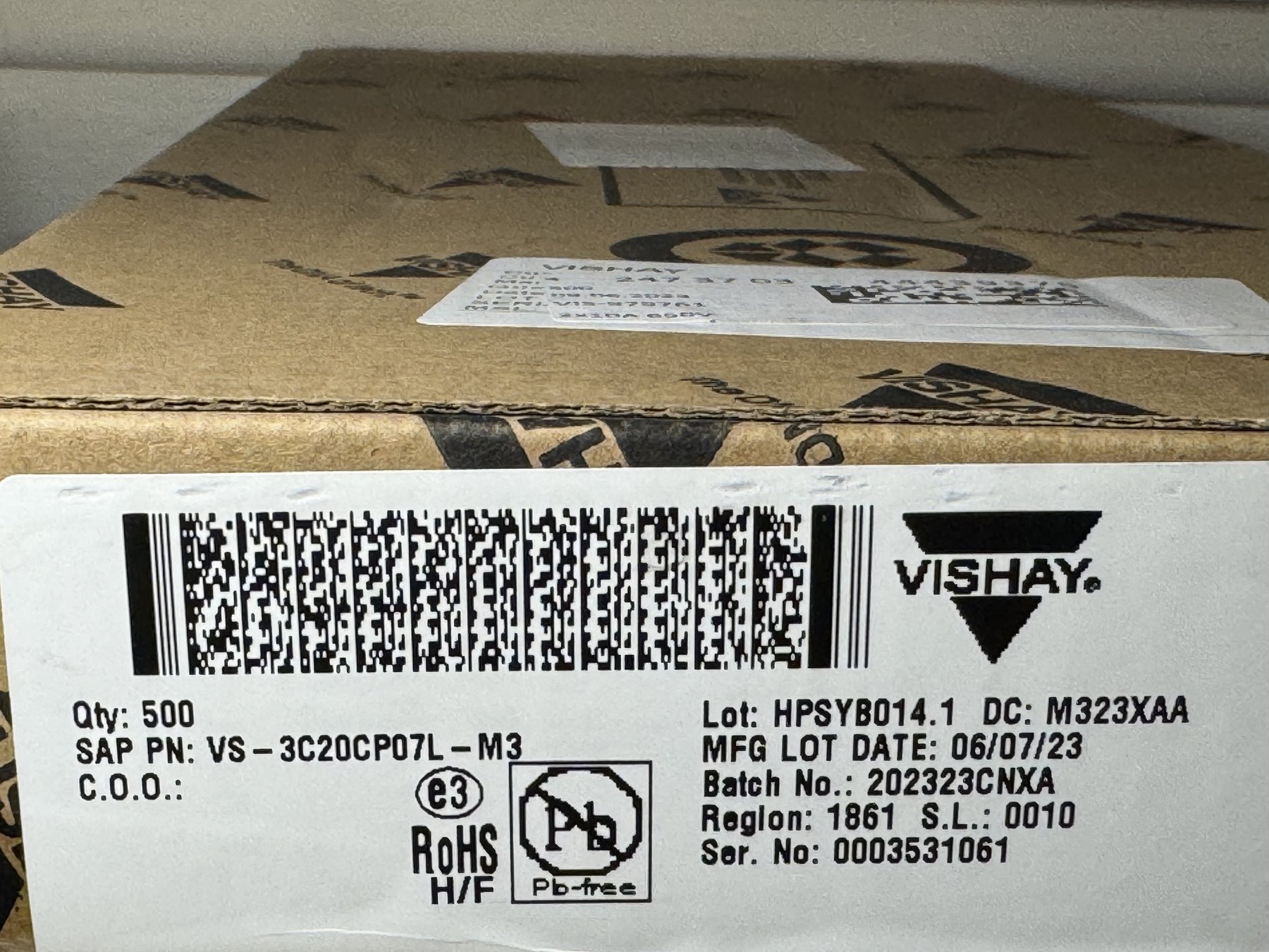 VS-3C20CP07L-M3 product photo 1